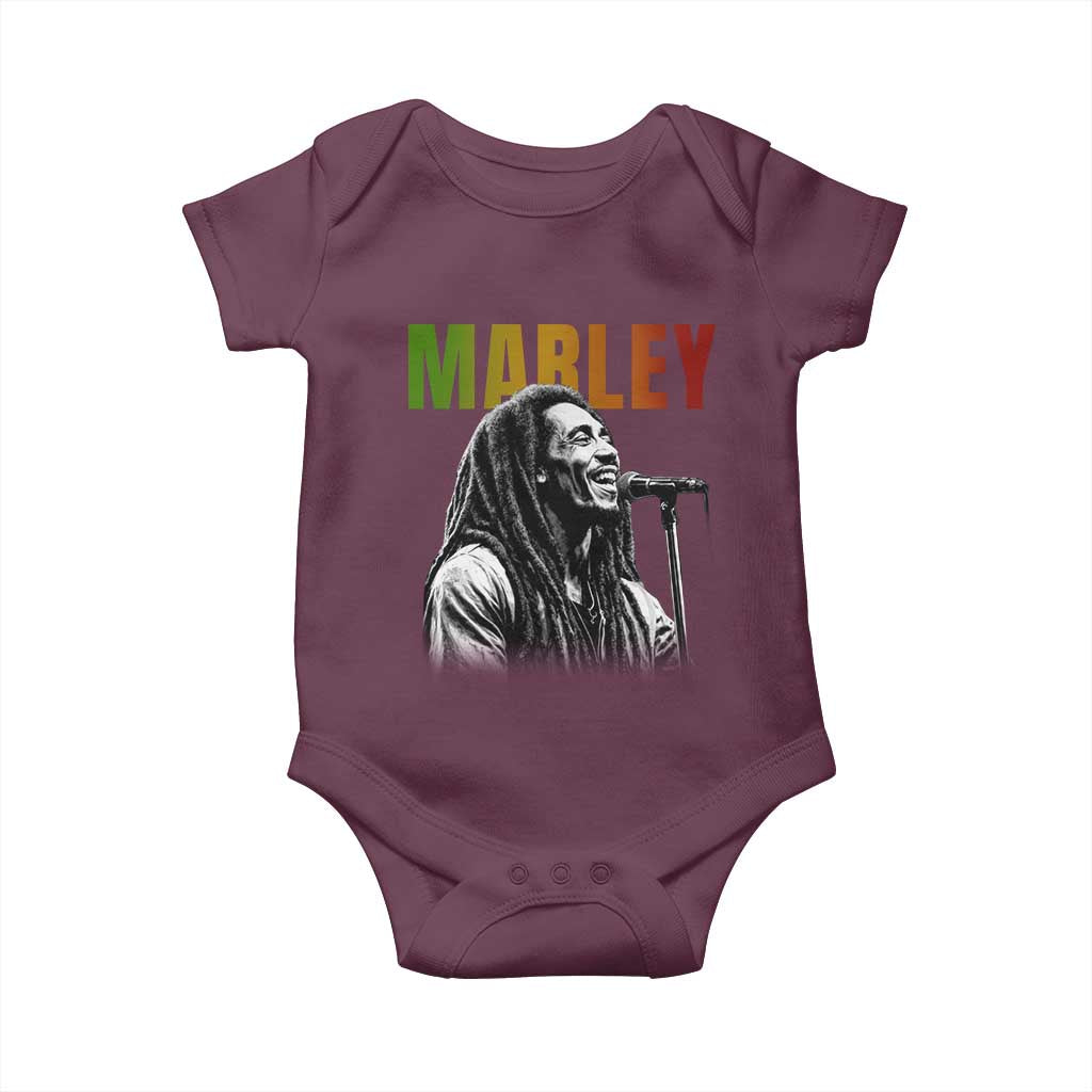 Vintage Marley Baby Onesie Rastaman Jamaica Jamaican Rasta Reggage Music