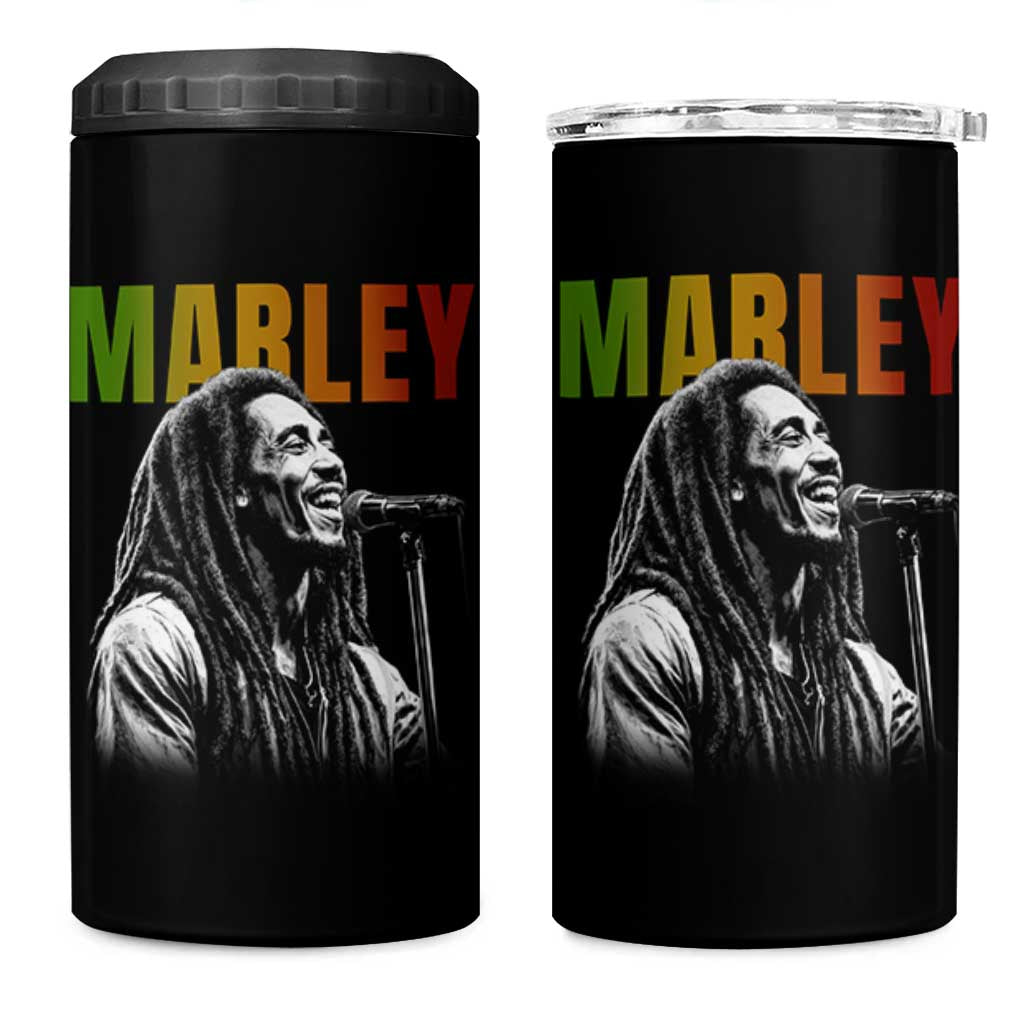Vintage Marley 4 in 1 Can Cooler Tumbler Rastaman Jamaica Jamaican Rasta Reggage Music