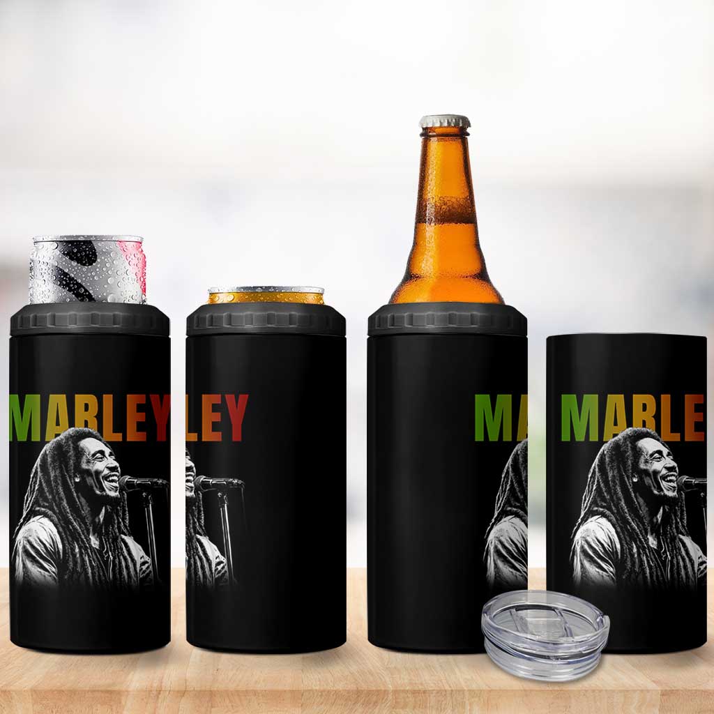 Vintage Marley 4 in 1 Can Cooler Tumbler Rastaman Jamaica Jamaican Rasta Reggage Music