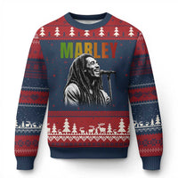 Vintage Marley Ugly Christmas Sweater Rastaman Jamaica Jamaican Rasta Reggage Music