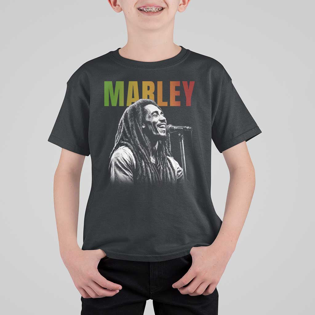 Vintage Marley T Shirt For Kid Rastaman Jamaica Jamaican Rasta Reggage Music