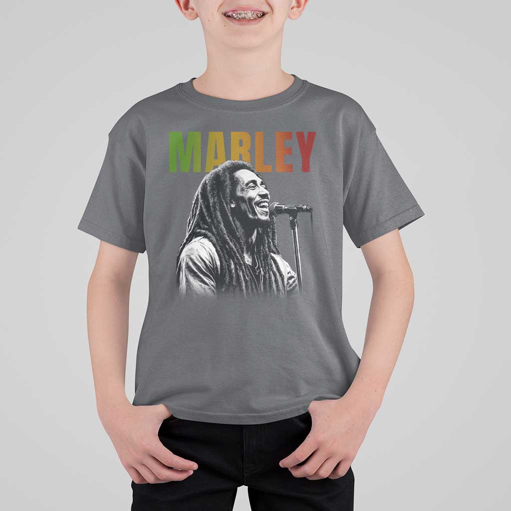 Vintage Marley T Shirt For Kid Rastaman Jamaica Jamaican Rasta Reggage Music