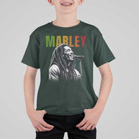Vintage Marley T Shirt For Kid Rastaman Jamaica Jamaican Rasta Reggage Music