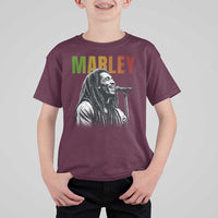 Vintage Marley T Shirt For Kid Rastaman Jamaica Jamaican Rasta Reggage Music