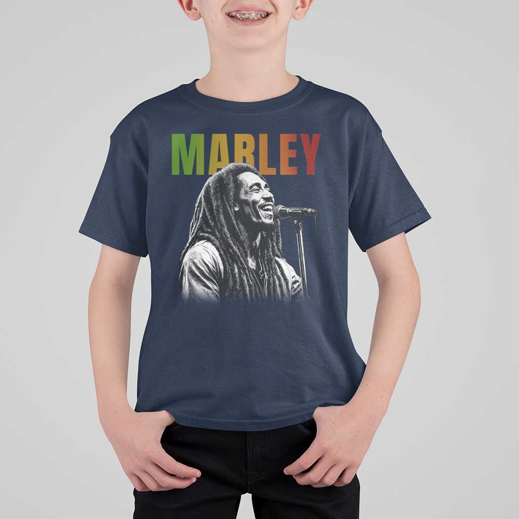 Vintage Marley T Shirt For Kid Rastaman Jamaica Jamaican Rasta Reggage Music