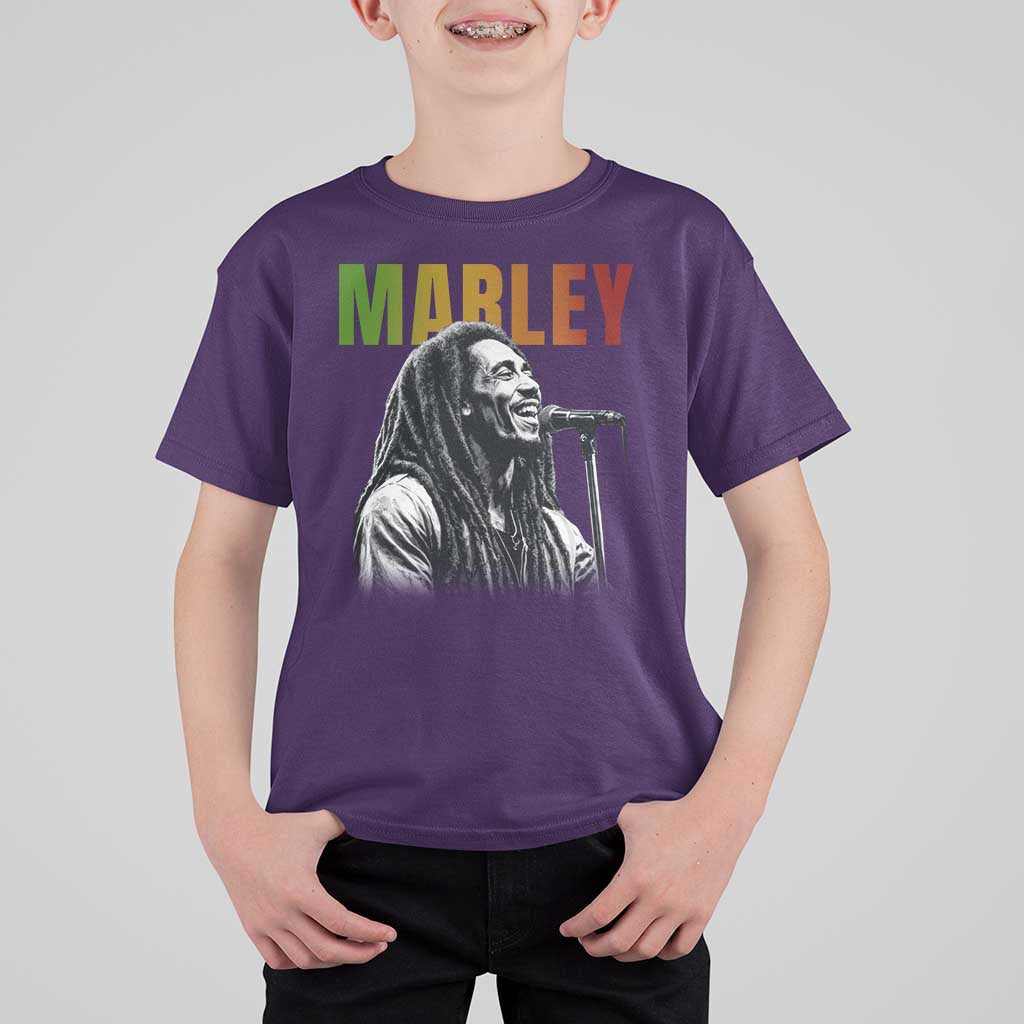 Vintage Marley T Shirt For Kid Rastaman Jamaica Jamaican Rasta Reggage Music