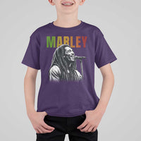 Vintage Marley T Shirt For Kid Rastaman Jamaica Jamaican Rasta Reggage Music
