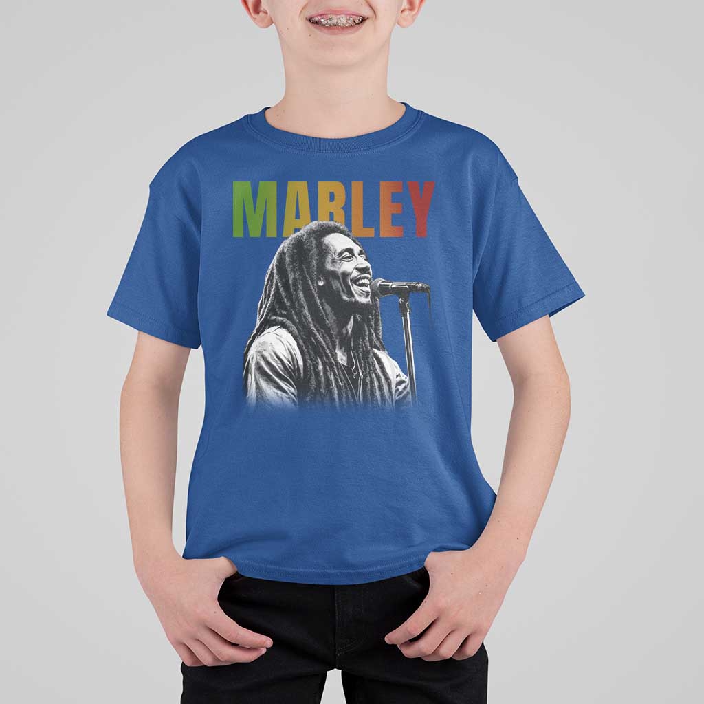 Vintage Marley T Shirt For Kid Rastaman Jamaica Jamaican Rasta Reggage Music
