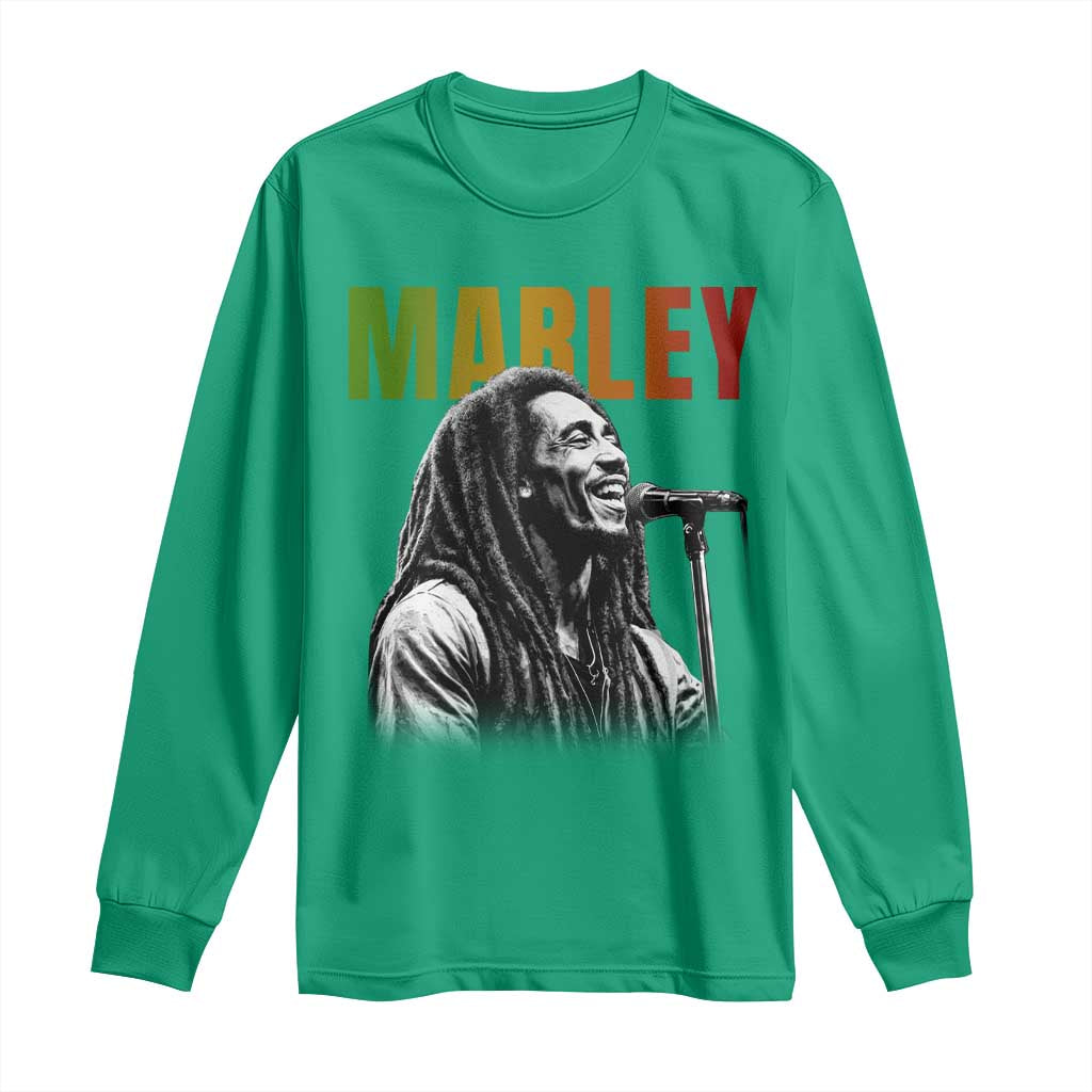Vintage Marley Long Sleeve Shirt Rastaman Jamaica Jamaican Rasta Reggage Music