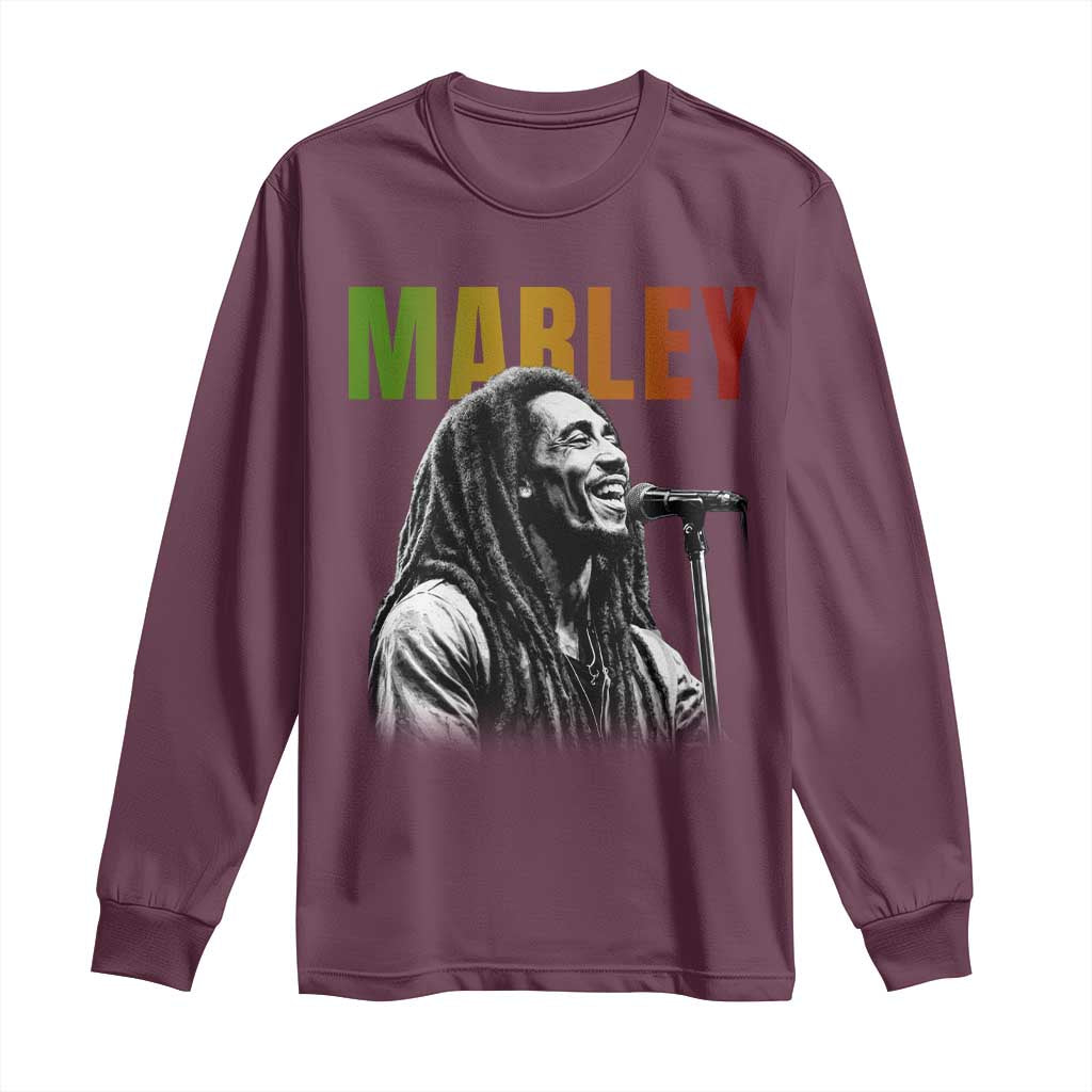 Vintage Marley Long Sleeve Shirt Rastaman Jamaica Jamaican Rasta Reggage Music