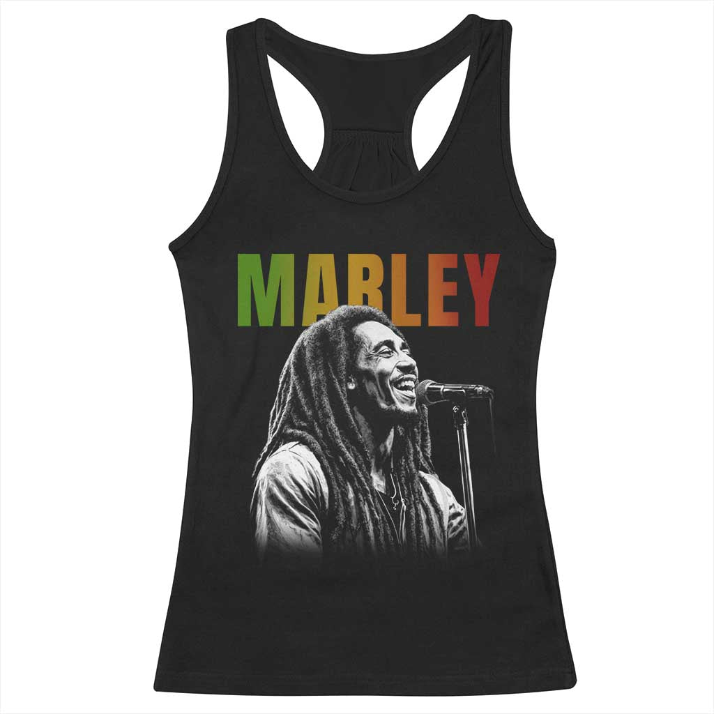 Vintage Marley Racerback Tank Top Rastaman Jamaica Jamaican Rasta Reggage Music