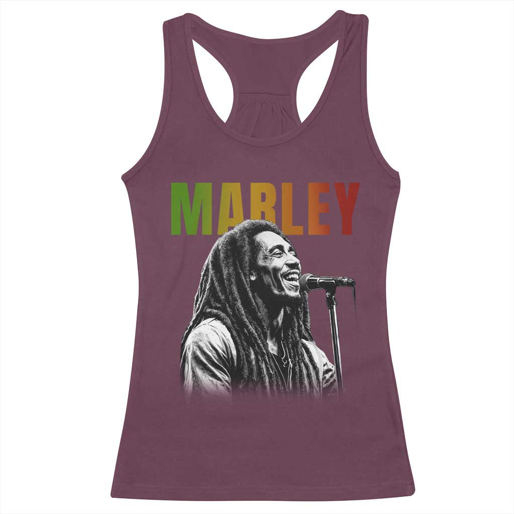 Vintage Marley Racerback Tank Top Rastaman Jamaica Jamaican Rasta Reggage Music