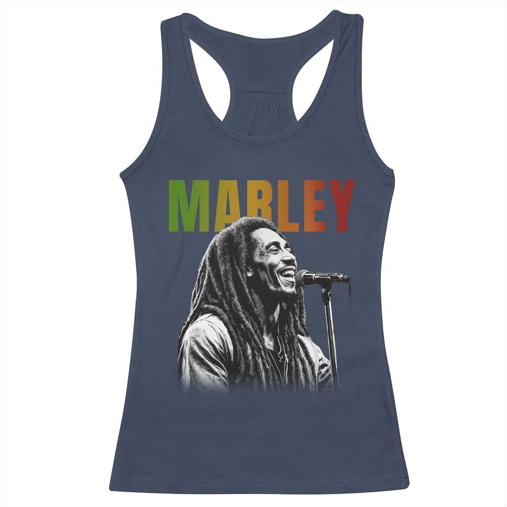 Vintage Marley Racerback Tank Top Rastaman Jamaica Jamaican Rasta Reggage Music