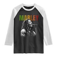 Vintage Marley Raglan Shirt Rastaman Jamaica Jamaican Rasta Reggage Music