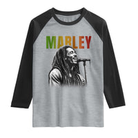 Vintage Marley Raglan Shirt Rastaman Jamaica Jamaican Rasta Reggage Music