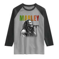 Vintage Marley Raglan Shirt Rastaman Jamaica Jamaican Rasta Reggage Music