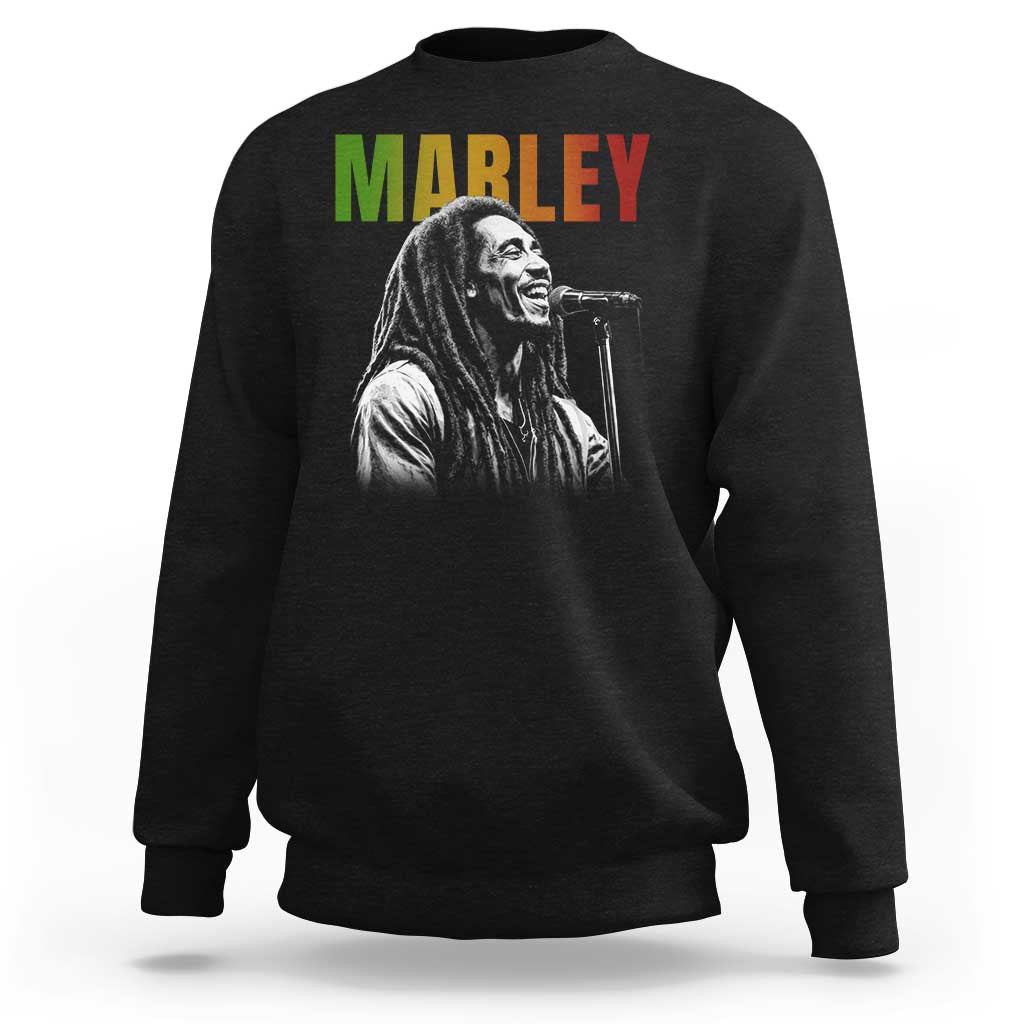 Vintage Marley Sweatshirt Rastaman Jamaica Jamaican Rasta Reggage Music