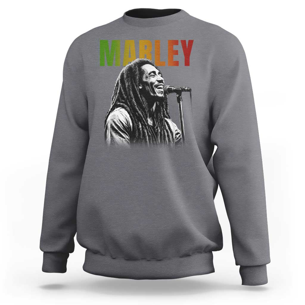 Vintage Marley Sweatshirt Rastaman Jamaica Jamaican Rasta Reggage Music