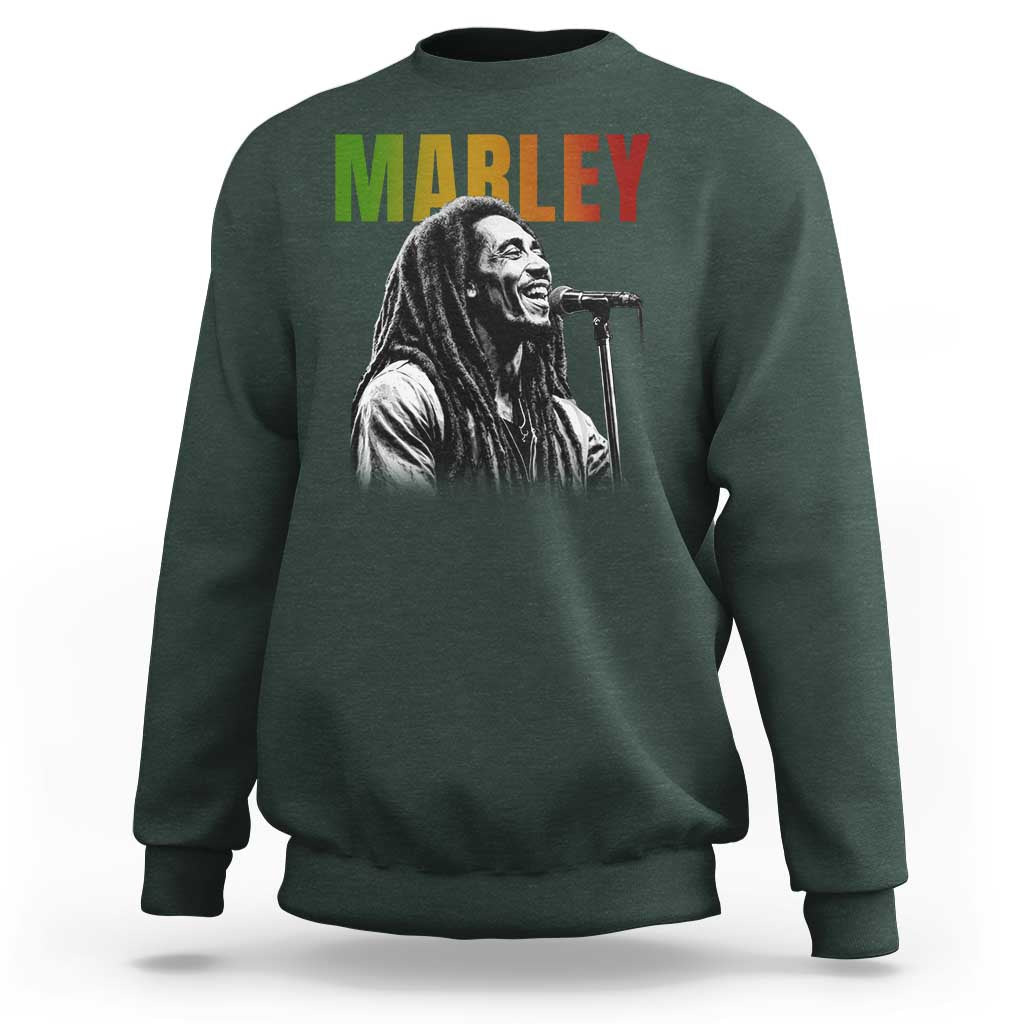 Vintage Marley Sweatshirt Rastaman Jamaica Jamaican Rasta Reggage Music