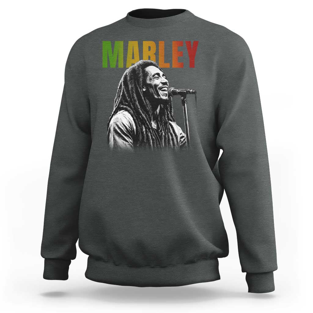 Vintage Marley Sweatshirt Rastaman Jamaica Jamaican Rasta Reggage Music