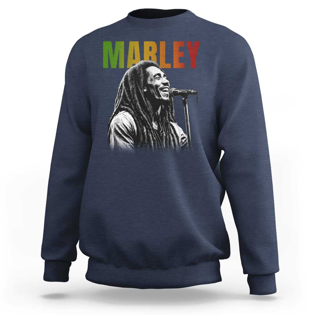 Vintage Marley Sweatshirt Rastaman Jamaica Jamaican Rasta Reggage Music