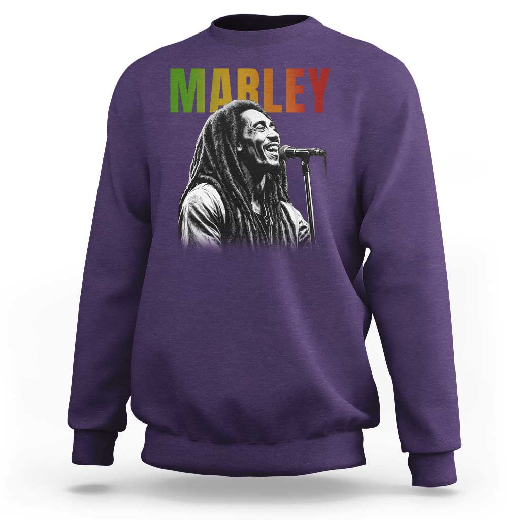 Vintage Marley Sweatshirt Rastaman Jamaica Jamaican Rasta Reggage Music