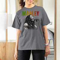 Vintage Marley T Shirt For Women Rastaman Jamaica Jamaican Rasta Reggage Music