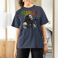Vintage Marley T Shirt For Women Rastaman Jamaica Jamaican Rasta Reggage Music