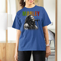 Vintage Marley T Shirt For Women Rastaman Jamaica Jamaican Rasta Reggage Music