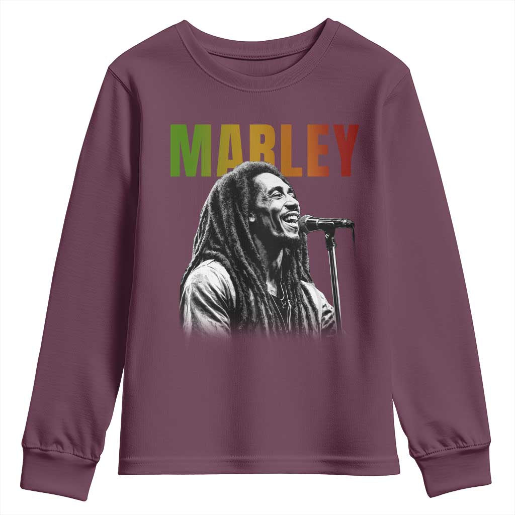 Vintage Marley Youth Sweatshirt Rastaman Jamaica Jamaican Rasta Reggage Music