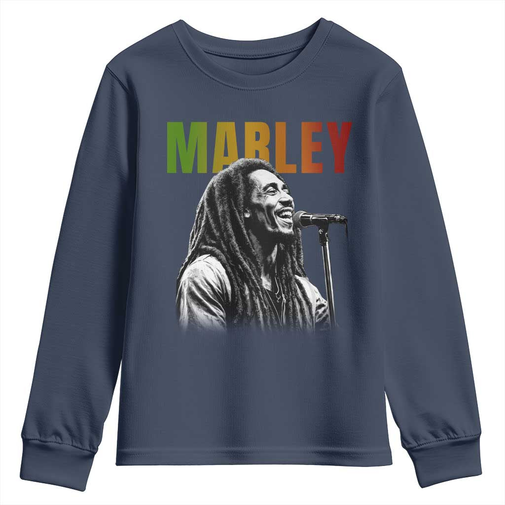 Vintage Marley Youth Sweatshirt Rastaman Jamaica Jamaican Rasta Reggage Music