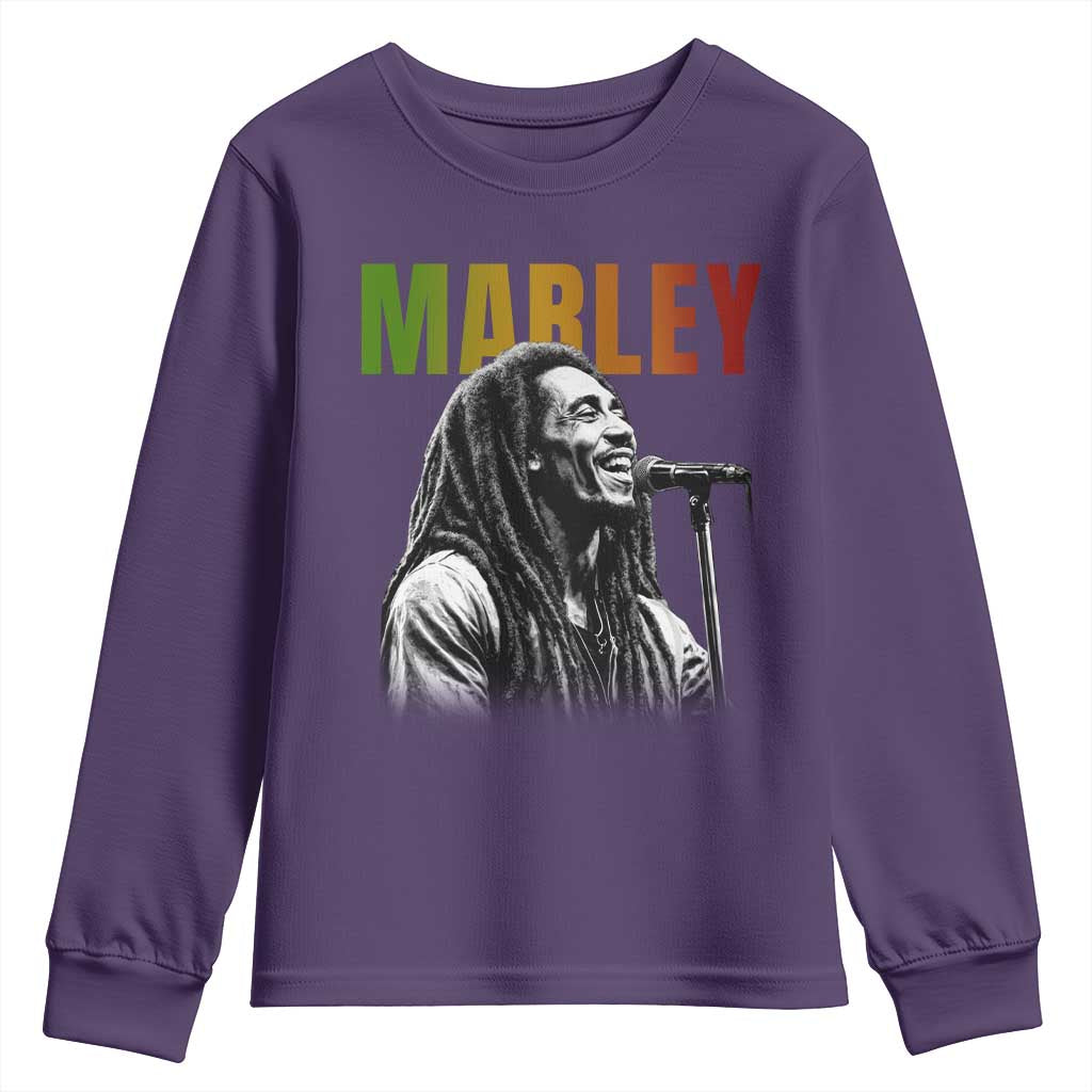 Vintage Marley Youth Sweatshirt Rastaman Jamaica Jamaican Rasta Reggage Music