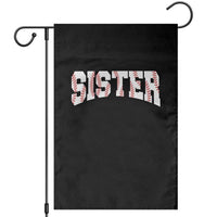 Baseball Sister Garden Flag Retro Varsity Baseball Season Family