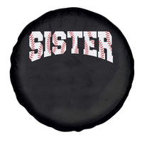 Baseball Sister Spare Tire Cover Retro Varsity Baseball Season Family