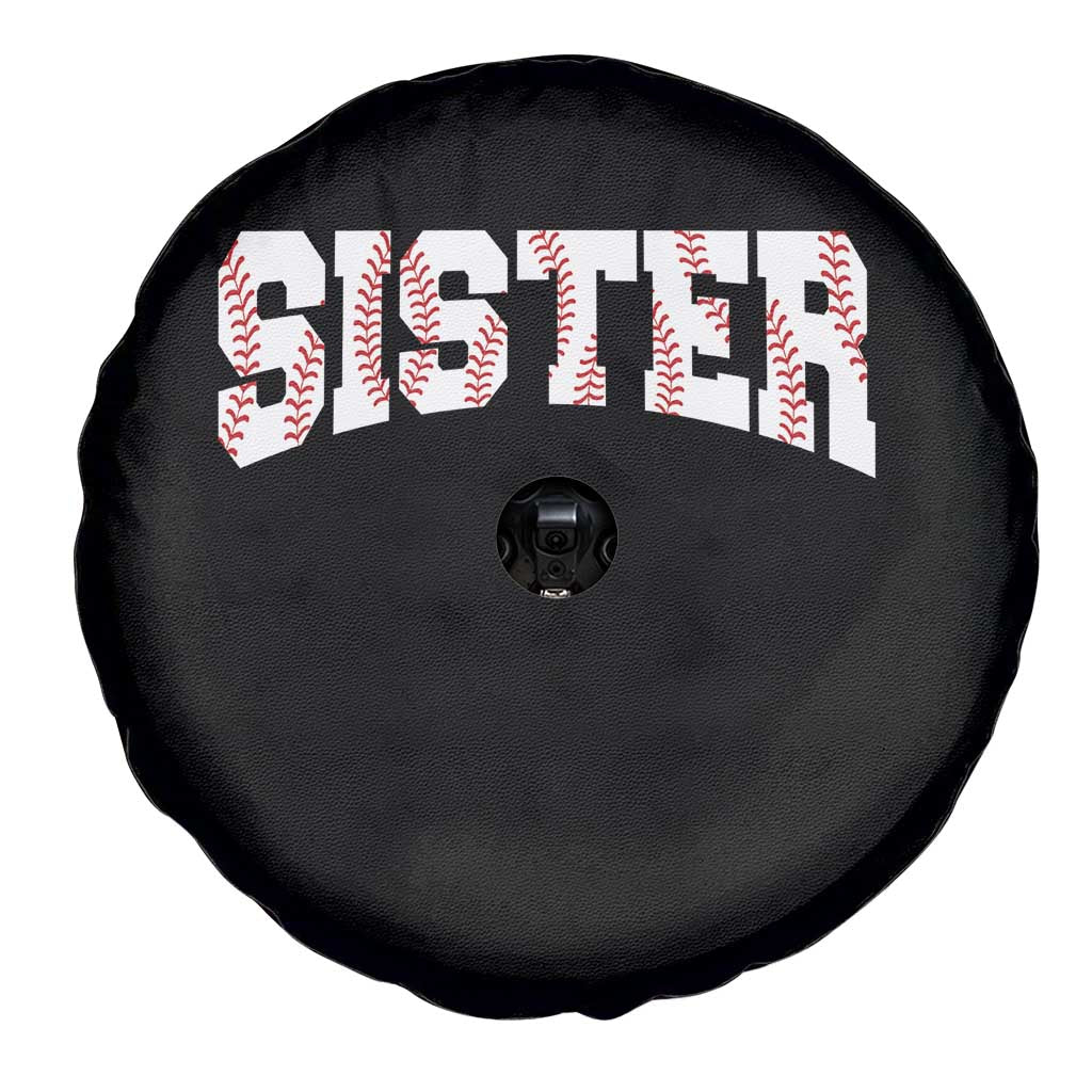 Baseball Sister Spare Tire Cover Retro Varsity Baseball Season Family