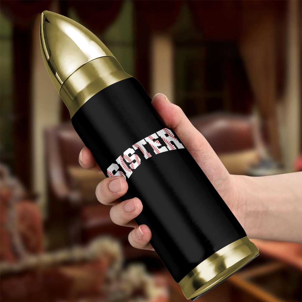 Baseball Sister Bullet Tumbler Retro Varsity Baseball Season Family
