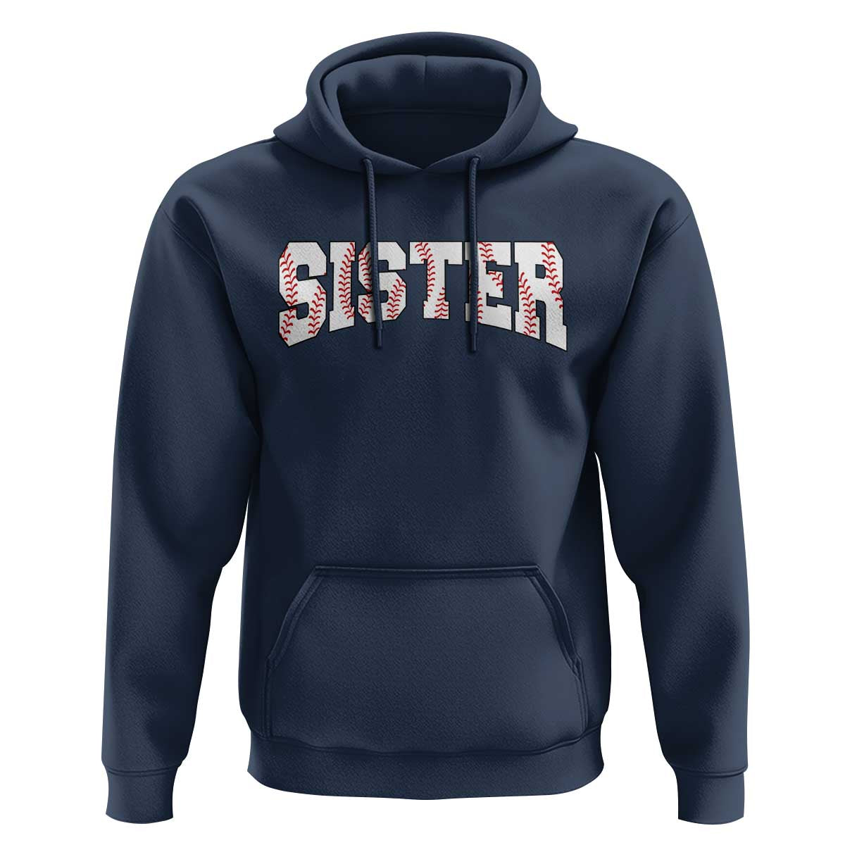 Baseball Sister Hoodie Retro Varsity Baseball Season Family