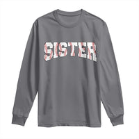 Baseball Sister Long Sleeve Shirt Retro Varsity Baseball Season Family