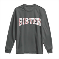 Baseball Sister Long Sleeve Shirt Retro Varsity Baseball Season Family