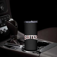 Baseball Sister Skinny Tumbler Retro Varsity Baseball Season Family