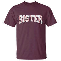 Baseball Sister T Shirt Retro Varsity Baseball Season Family