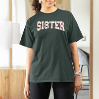 Baseball Sister T Shirt For Women Retro Varsity Baseball Season Family