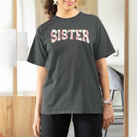 Baseball Sister T Shirt For Women Retro Varsity Baseball Season Family