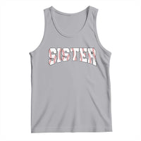 Baseball Sister Tank Top Retro Varsity Baseball Season Family