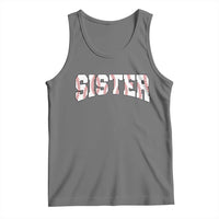 Baseball Sister Tank Top Retro Varsity Baseball Season Family