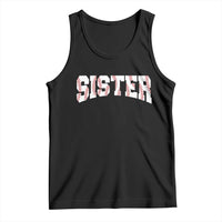Baseball Sister Tank Top Retro Varsity Baseball Season Family
