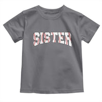 Baseball Sister Toddler T Shirt Retro Varsity Baseball Season Family