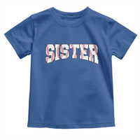 Baseball Sister Toddler T Shirt Retro Varsity Baseball Season Family