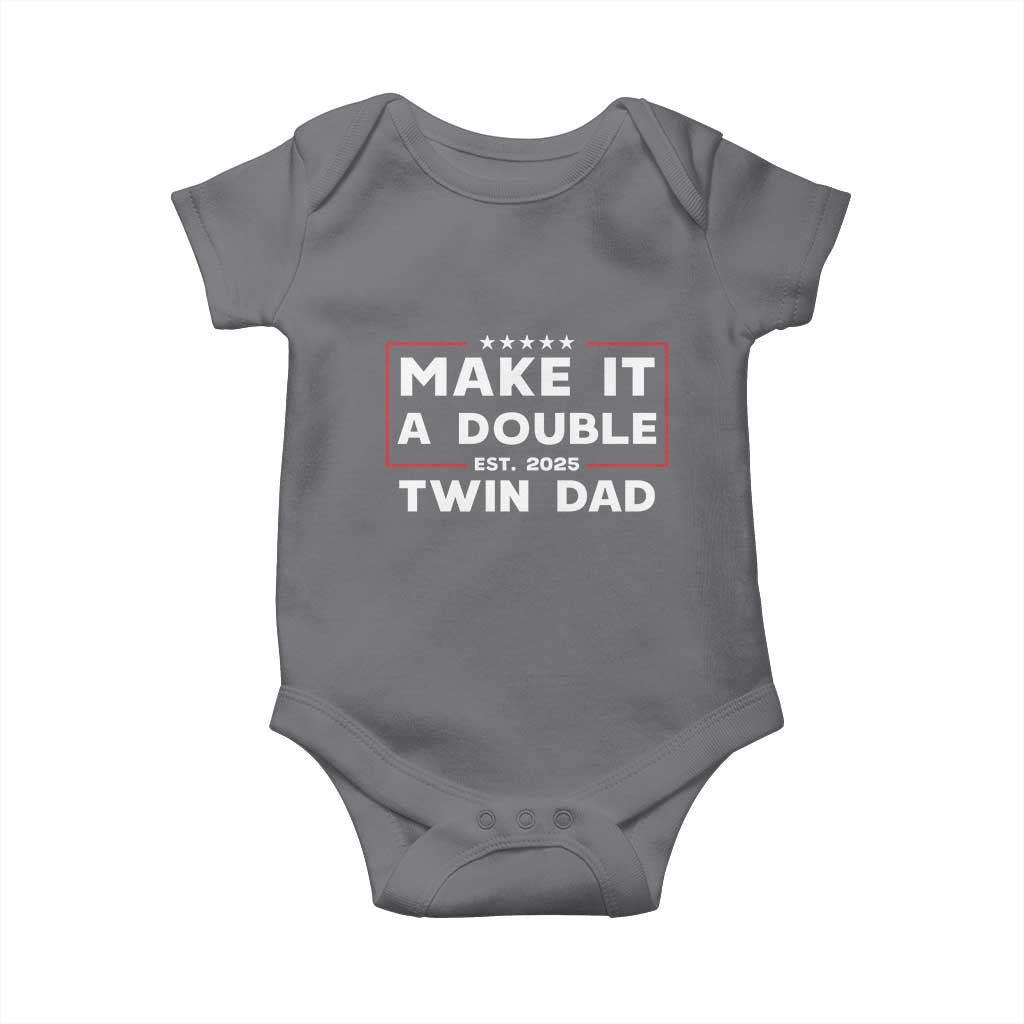 Twin Dad Baby Onesie Make It A Double Funny New Dad Fathers Day