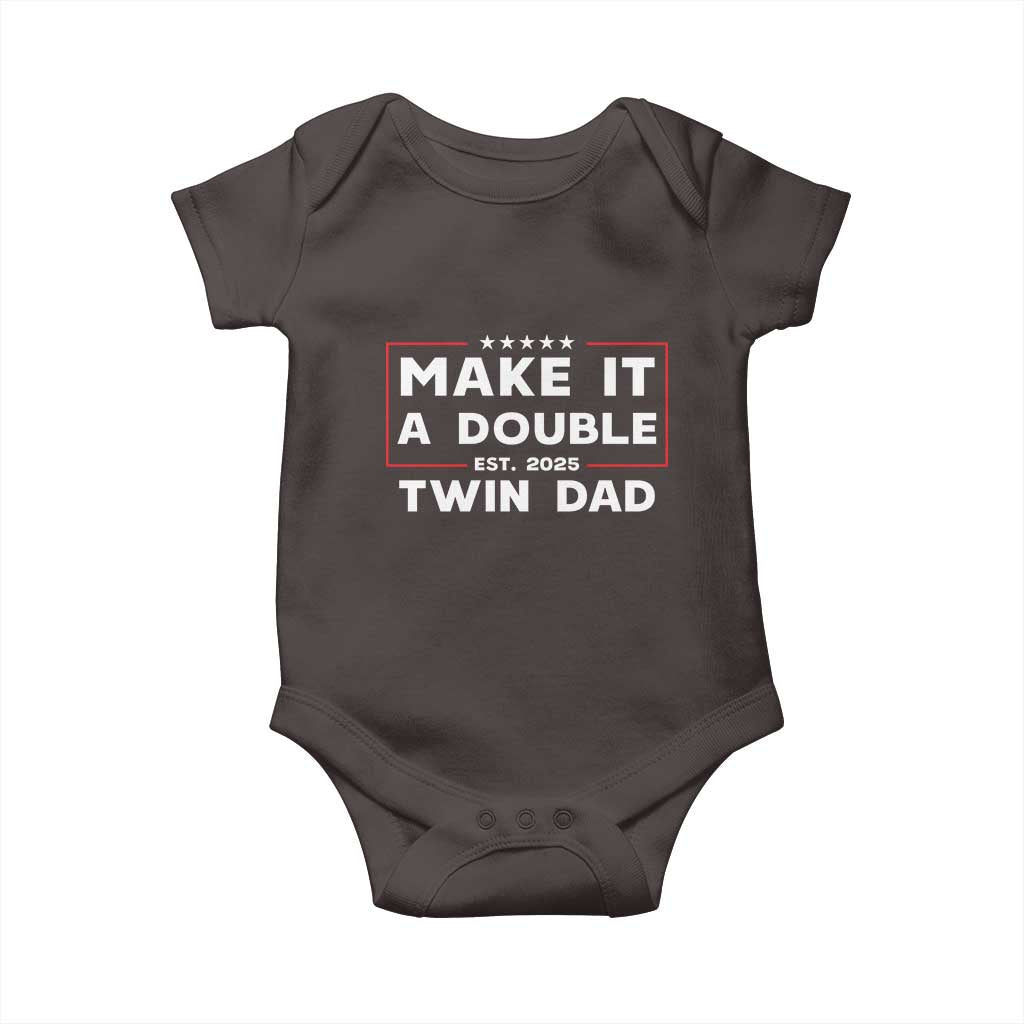 Twin Dad Baby Onesie Make It A Double Funny New Dad Fathers Day